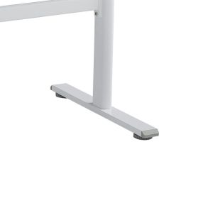 Height-adjustable office desk Karla white 120x60x72/115cm