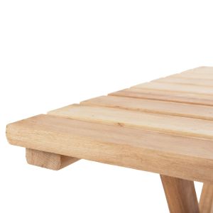 Director's table Limnos solid beech 60χ60χ75hcm Hm5647.02