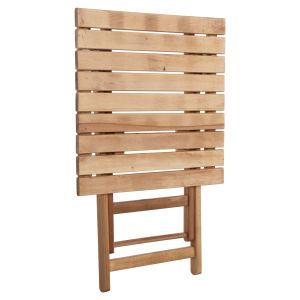 Director's table Limnos solid beech 60χ60χ75hcm Hm5647.02