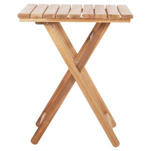 Director's table Limnos solid beech 60χ60χ75hcm Hm5647.02