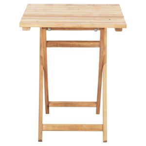 Director's table Limnos solid beech 60χ60χ75hcm Hm5647.02