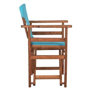 Director's chair Limnos Hm10368.08 in walnut color 57x54x88.5hcm
