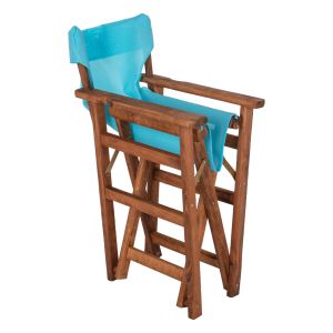 Director's chair Limnos Hm10368.08 in walnut color 57x54x88.5hcm