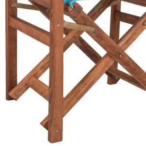 Director's chair Limnos Hm10368.08 in walnut color 57x54x88.5hcm