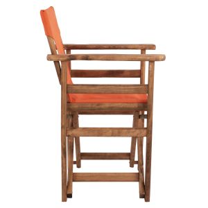 Limnos Walnut Director's Chair with Orange lettering Hm10368.02