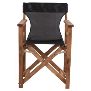 Limnos Walnut Director's Chair with Black Inscription Hm10368.05