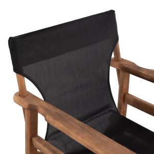 Limnos Walnut Director's Chair with Black Inscription Hm10368.05