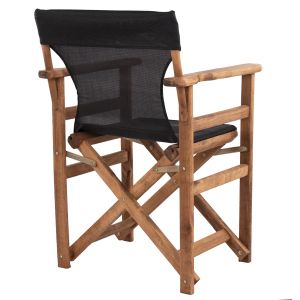Limnos Walnut Director's Chair with Black Inscription Hm10368.05
