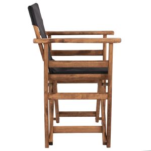 Limnos Walnut Director's Chair with Black Inscription Hm10368.05