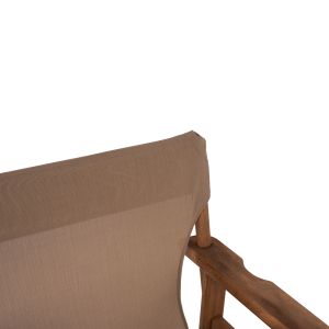 Director's chair Limnos Walnut with Mocha textile Hm10368,04