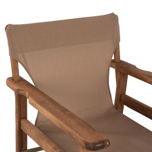 Director's chair Limnos Walnut with Mocha textile Hm10368,04