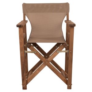 Director's chair Limnos Walnut with Mocha textile Hm10368,04