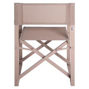Director's chair aluminum champagne color 57x48.5x85.5hcm Hm5094.03