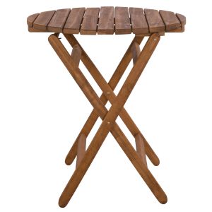 Director's chair/stool Limnos solid oak walnut color D70cm Hm5654.01
