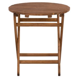 Director's chair/stool Limnos solid oak walnut color D70cm Hm5654.01