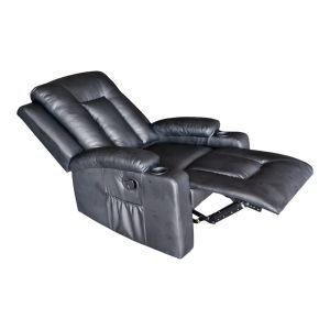Relax armchair Gessel Pu in black color 80x90x98cm