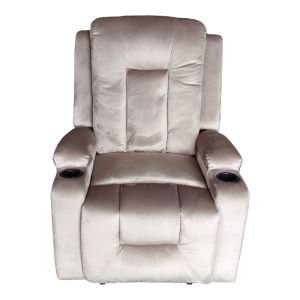 Relax armchair Gessel made of velvet in a gray shade 80x90x98cm