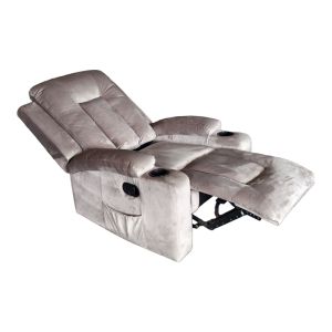 Relax armchair Gessel made of velvet in a gray shade 80x90x98cm