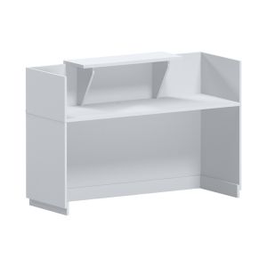 Lotus reception desk in white color 140x70x110cm