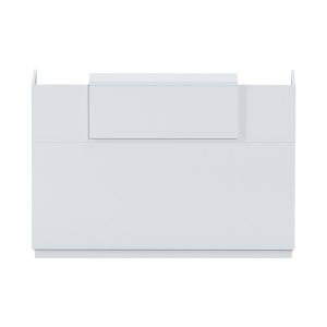 Lotus reception desk in white color 140x70x110cm