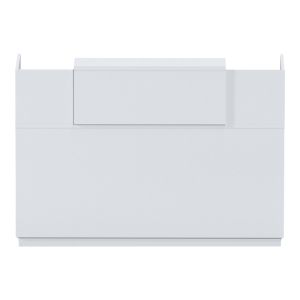 Lotus reception desk in white color 180x70x110cm