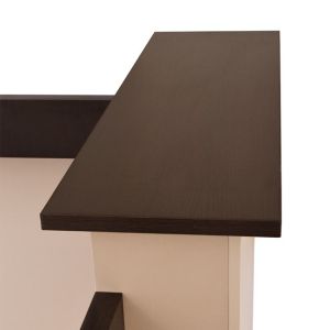 Reception-office desk 240x82 wine/beige Hm2068,01