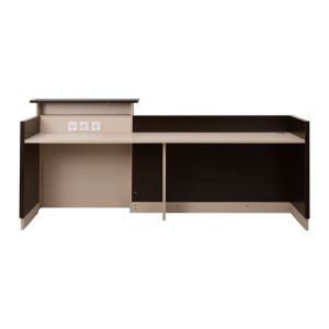 Reception-office desk 240x82 wine/beige Hm2068,01