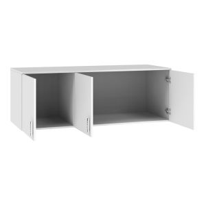 Роял трикрилен гардероб лофт бял 150x58x53см