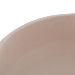 Frello Hm4674.02m fiber cement flowerpot in white teak stand 27x26.5x12cm.