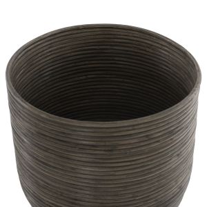 Freestanding planter natural rattan bamboo legs 36χ35χ95hcm Hm7724
