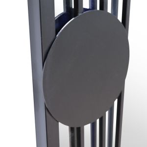 Derway freestanding wall mirror black Mdf glass metal 65x2x180cm