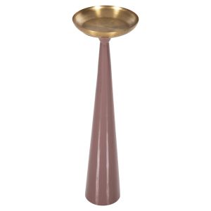 Candlestick (pillar) Guntur metal in light coral-gold color, D20.5x68hcm Hm4244.06