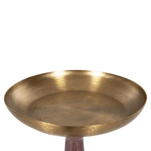 Candlestick (pillar) Guntur metal in light coral-gold color, D20.5x68hcm Hm4244.06