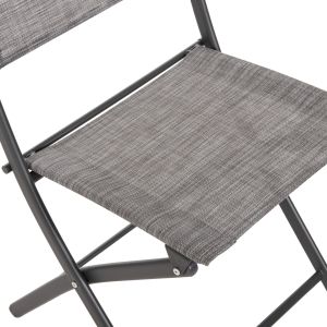 Folding outdoor chair Mag Hm5971.01 gray metal-gray textile 45x51x81hcm.