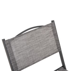 Folding outdoor chair Mag Hm5971.01 gray metal-gray textile 45x51x81hcm.