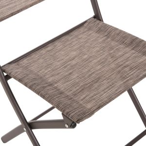 Folding outdoor chair Mag Hm5971.02 brown metal-brown textile 45x51x81hcm.