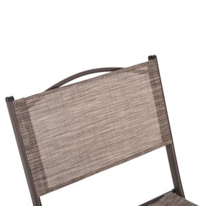 Folding outdoor chair Mag Hm5971.02 brown metal-brown textile 45x51x81hcm.