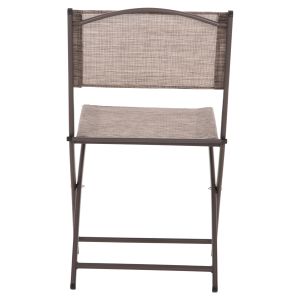 Folding outdoor chair Mag Hm5971.02 brown metal-brown textile 45x51x81hcm.