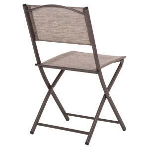 Folding outdoor chair Mag Hm5971.02 brown metal-brown textile 45x51x81hcm.