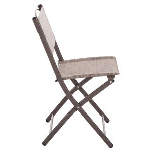 Folding outdoor chair Mag Hm5971.02 brown metal-brown textile 45x51x81hcm.