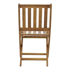 Folding chair Elijie made of solid acacia wood 45x62x90cm