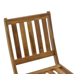 Folding chair Elijie made of solid acacia wood 45x62x90cm