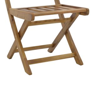 Folding chair Elijie made of solid acacia wood 45x62x90cm