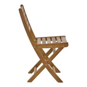 Folding chair Fatel made of solid acacia wood 40x53x82cm