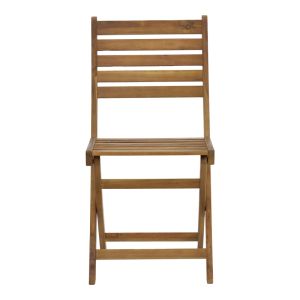 Folding chair Fatel made of solid acacia wood 40x53x82cm