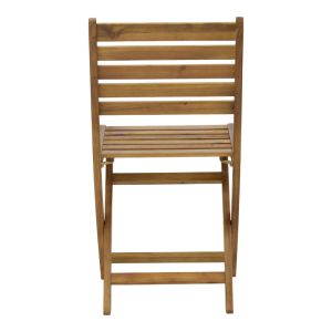 Folding chair Fatel made of solid acacia wood 40x53x82cm