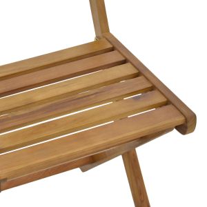 Folding chair Fatel made of solid acacia wood 40x53x82cm