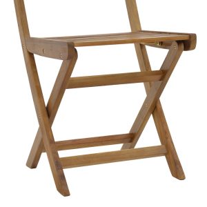 Folding chair Fatel made of solid acacia wood 40x53x82cm