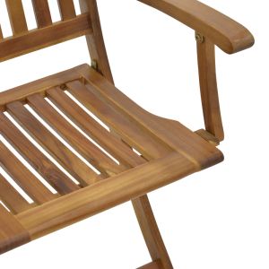 Folding chair Joter made of solid acacia wood 53x60x90cm