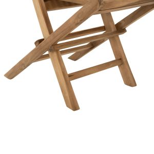Folding chair Kendall Hm9540 made of solid teak wood in natural color 46.5x63x89hcm